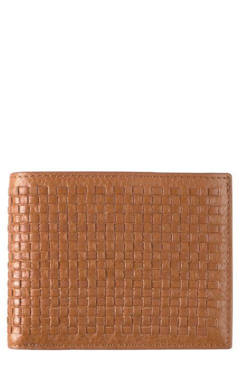 Kingston Woven Leather Bifold Wallet