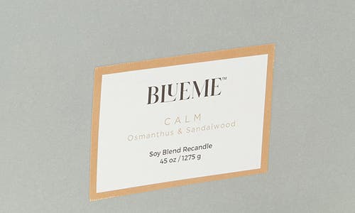 Blueme Calm Giant Recandle Wax Refill In White