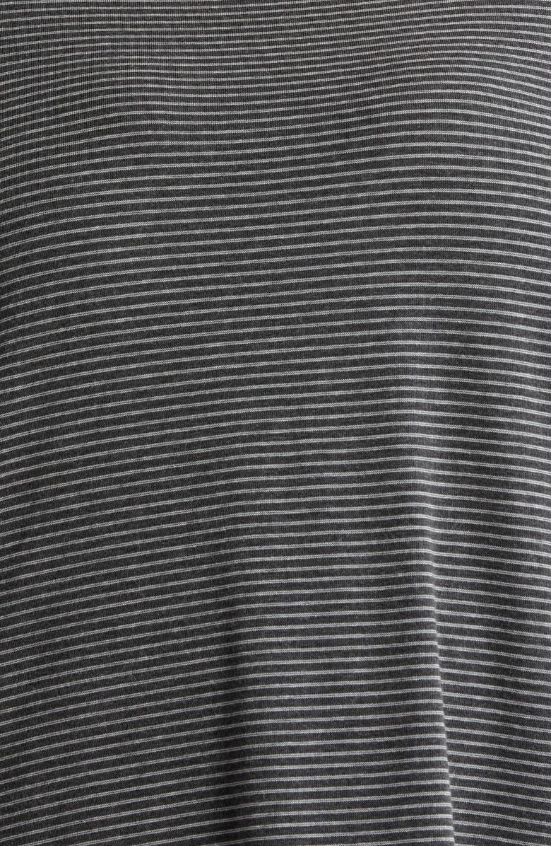 Wit & Wisdom Stripe Balloon Sleeve Knit Top, Alternate, color, Heather Charcoal