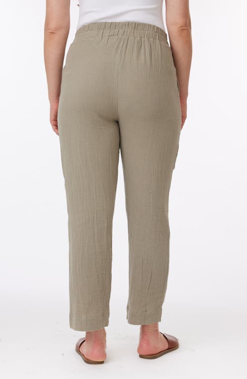 C&c California C & C California Sabina Cotton Gauze Ankle Pants In Dried Sage