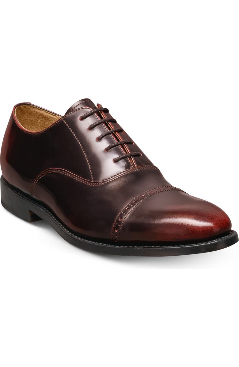 Allen Edmonds Brady Cap Toe Oxford, Main, color, Burgundy