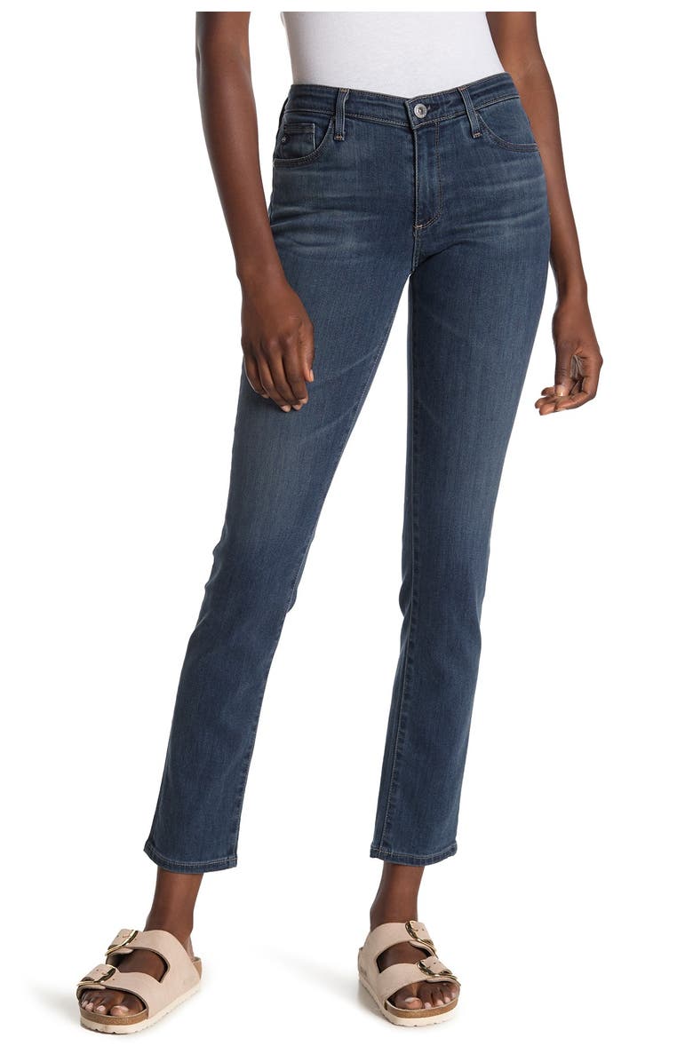 AG Mid-Rise Cigarette Jeans, Main, color, 