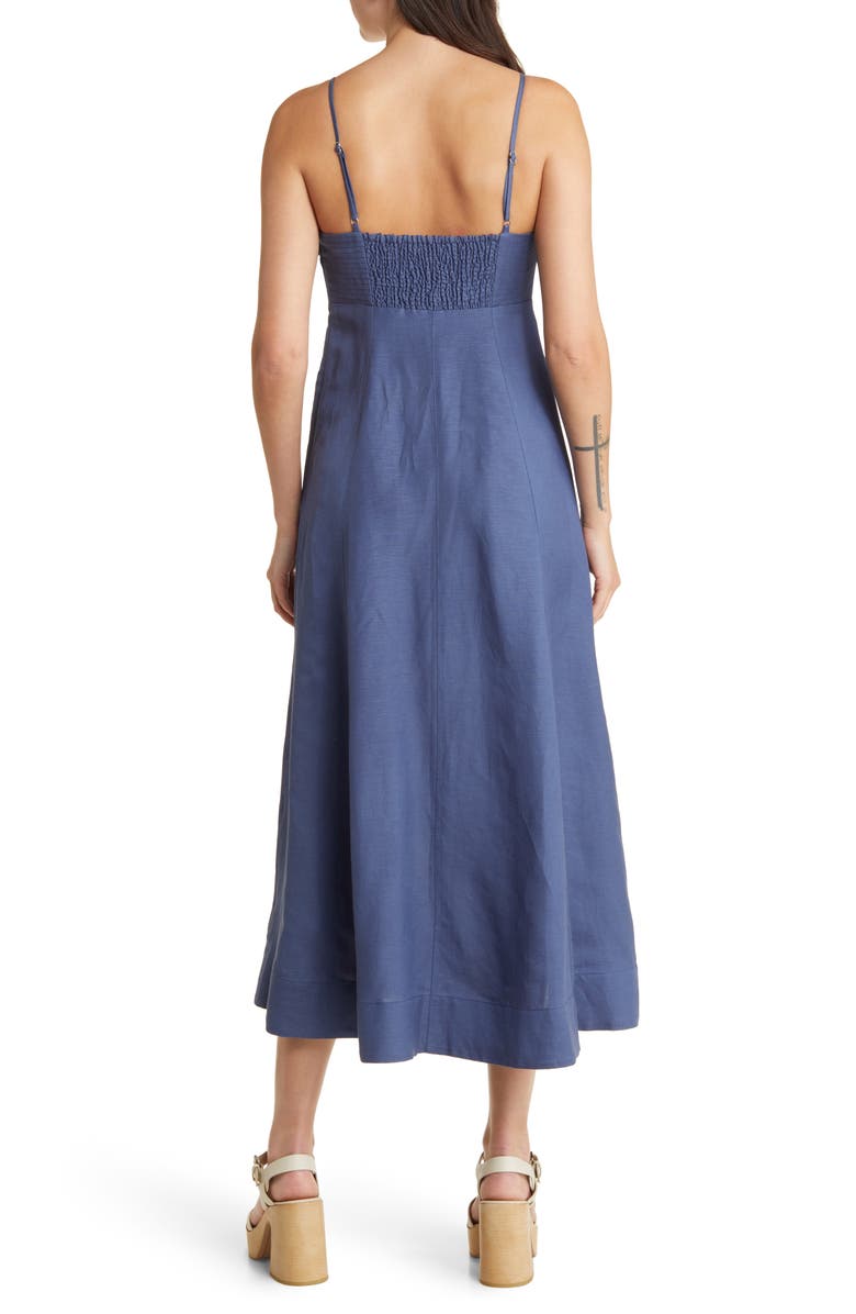 MOON RIVER Cutout Sweetheart Neck Midi Dress, Alternate, color, 