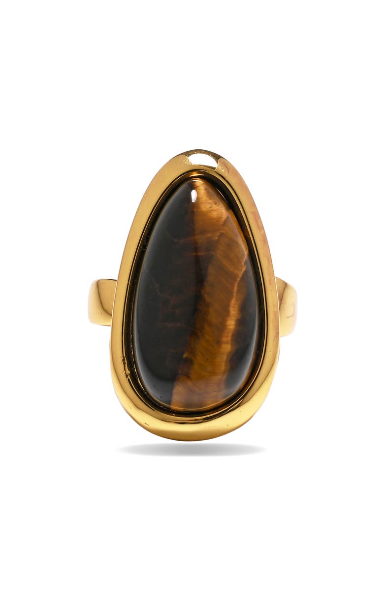 EYE CANDY LOS ANGELES Lyra Statement Ring, Alternate, color, Gold