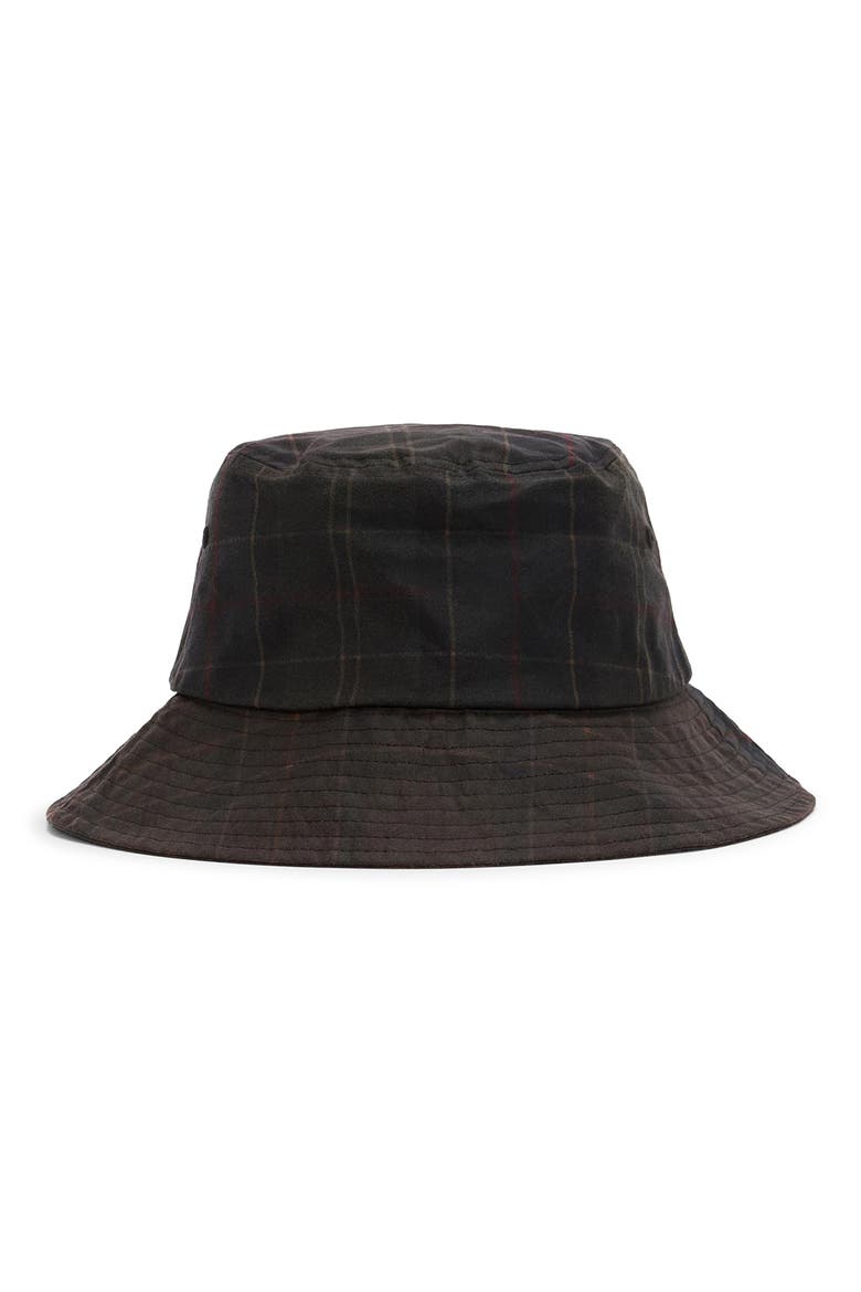 Hazelwood Waxed Cotton Bucket Hat, Alternate, color, CLASSIC/MUTED TARTAN