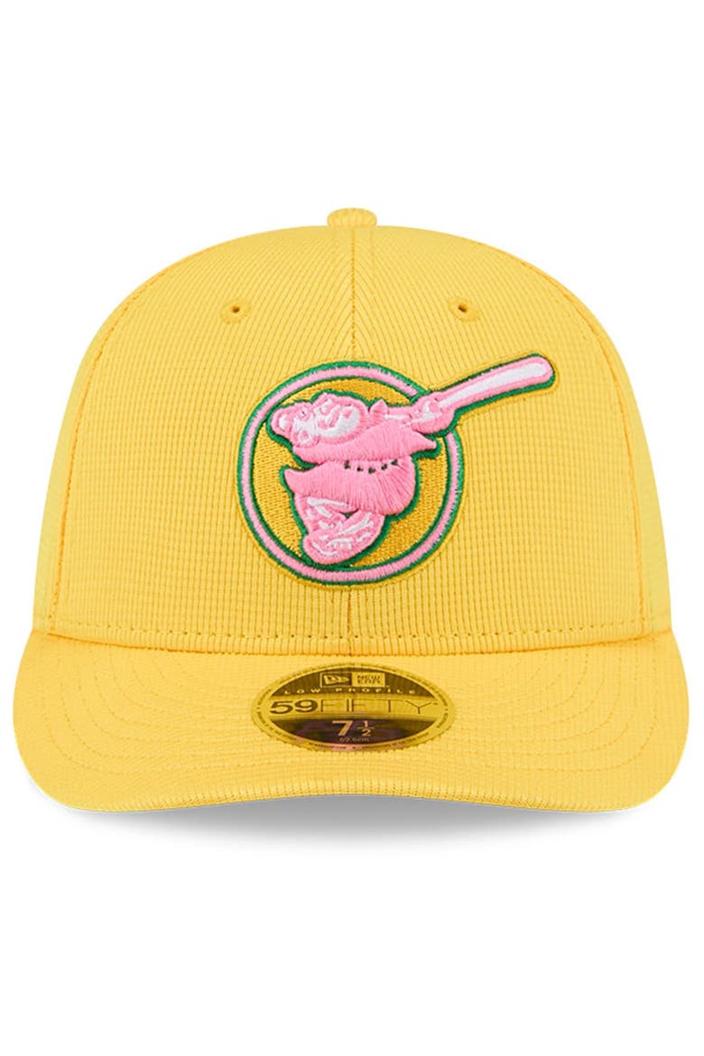 Men's New Era Yellow San Diego Padres City Connect Batting Practice Low Profile 59FIFTY Fitted Hat, Alternate, color, Yellow