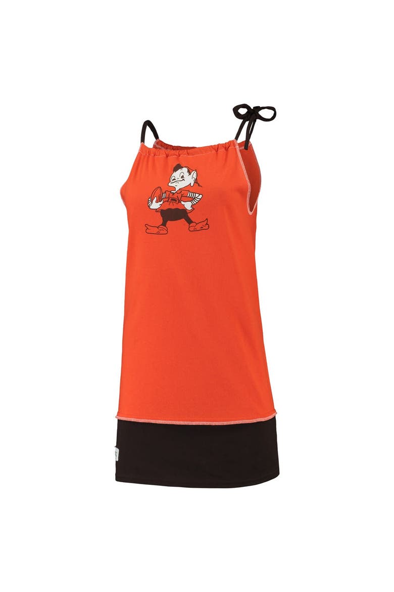 Women's Refried Apparel Orange Cleveland Browns Sustainable Vintage Tank Dress, Main, color, Orange