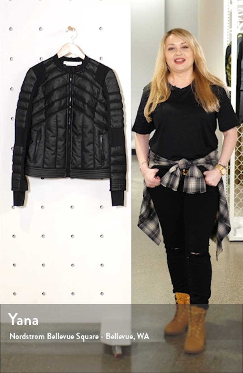 Mesh Inset Bomber Jacket, sales video thumbnail