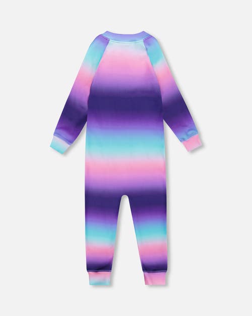 Deux Par Deux Girl One-piece Thermal Underwear In Multi