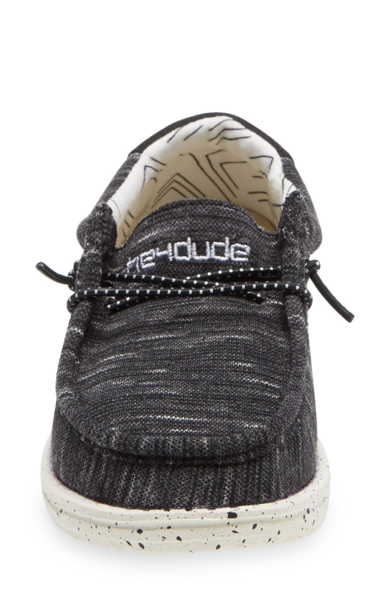Hey Dude Wally Moc Toe Sneaker, Alternate, color, Stretch Black