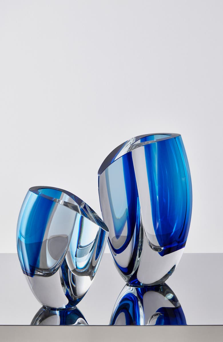 Kosta Boda Mirage Large Vase, Alternate, color, Blue