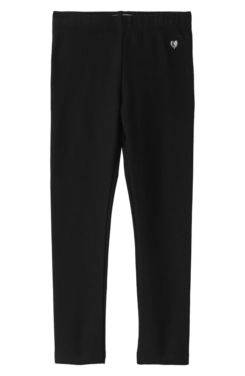 Hatley Kids' Cozy Stretch Cotton Leggings, Main, color, Black