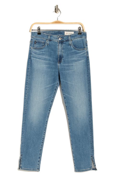 Stevie High Waist Split Hem Ankle Jeans (Rhodes) (Petite)