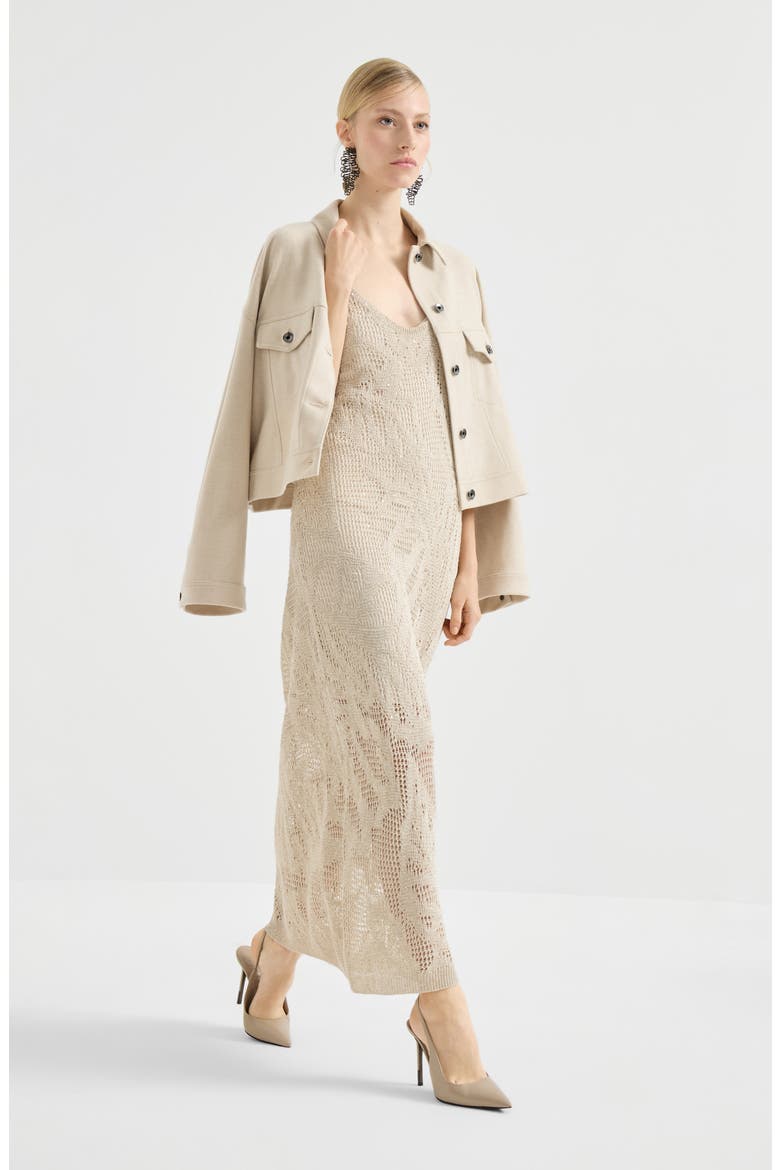 Dazzling water lilies dress, Alternate, color, Beige