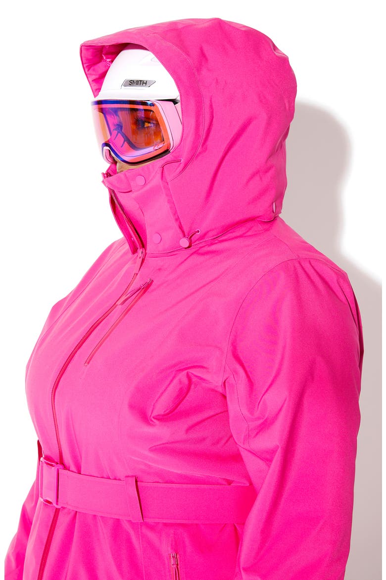 Aston Belted Ski Jacket, Alternate, color, ALPENGLOW