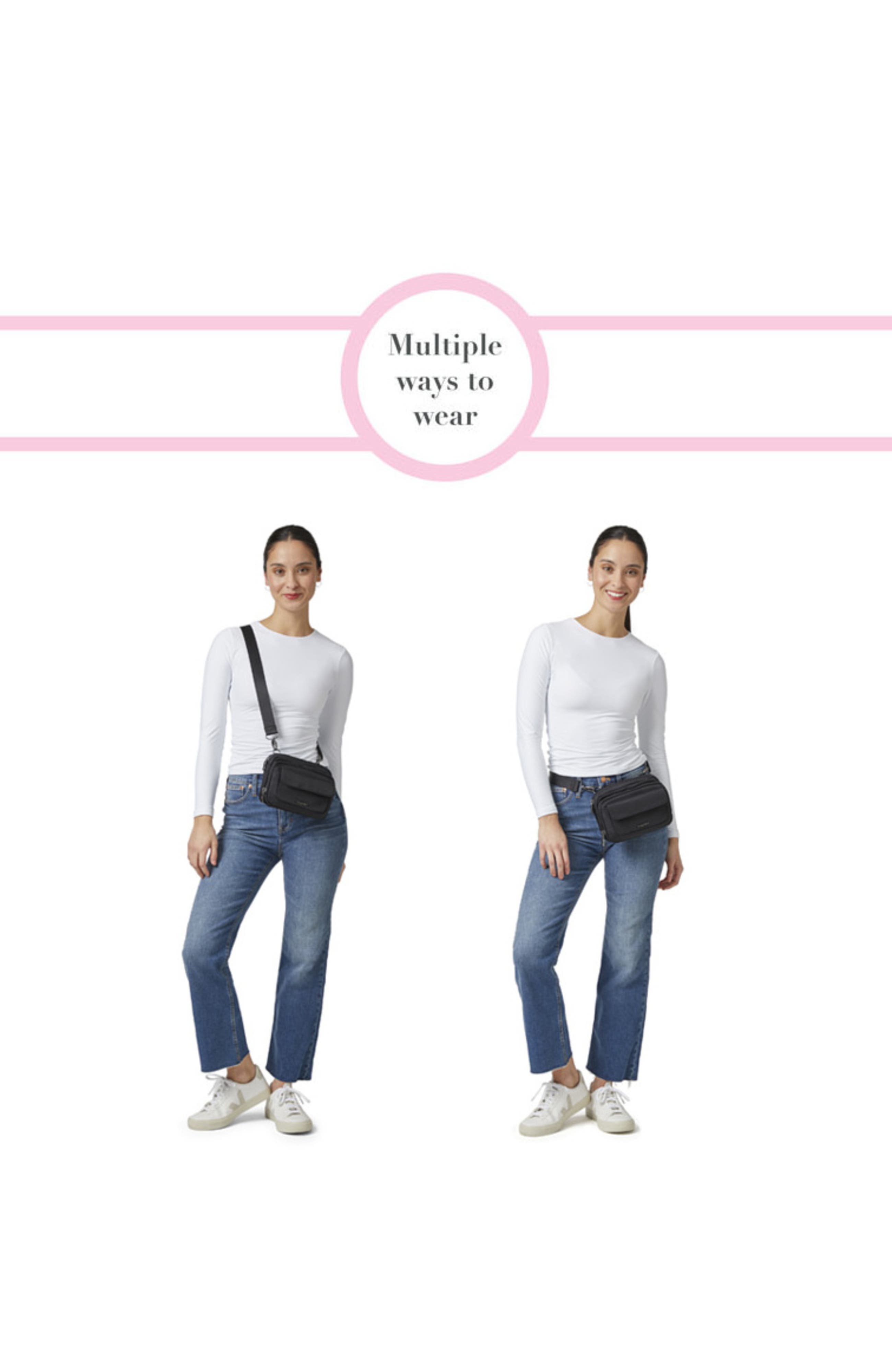 Modern Double Zip Crossbody Bag, Alternate, color, French Navy
