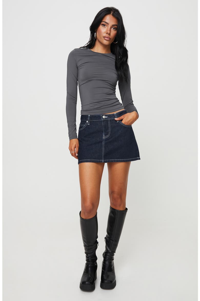 Arnim Stretch Top, Alternate, color, GREY