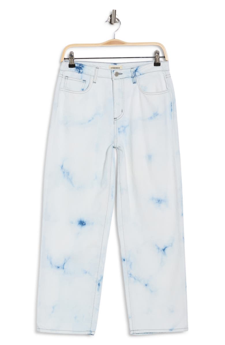 L'AGENCE June Ultra High Waist Crop Stovepipe Jeans, Alternate, color, Craven