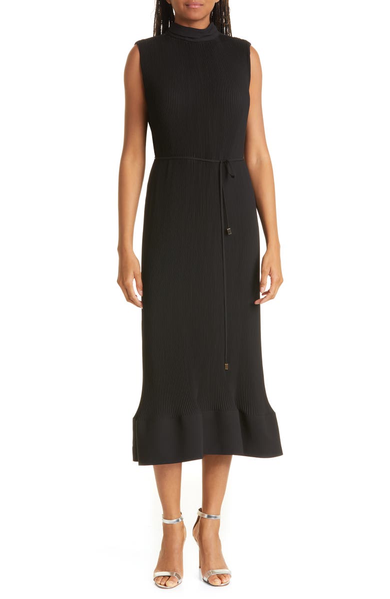 Milly Milina Micropleat Sleeveless Dress, Main, color, 