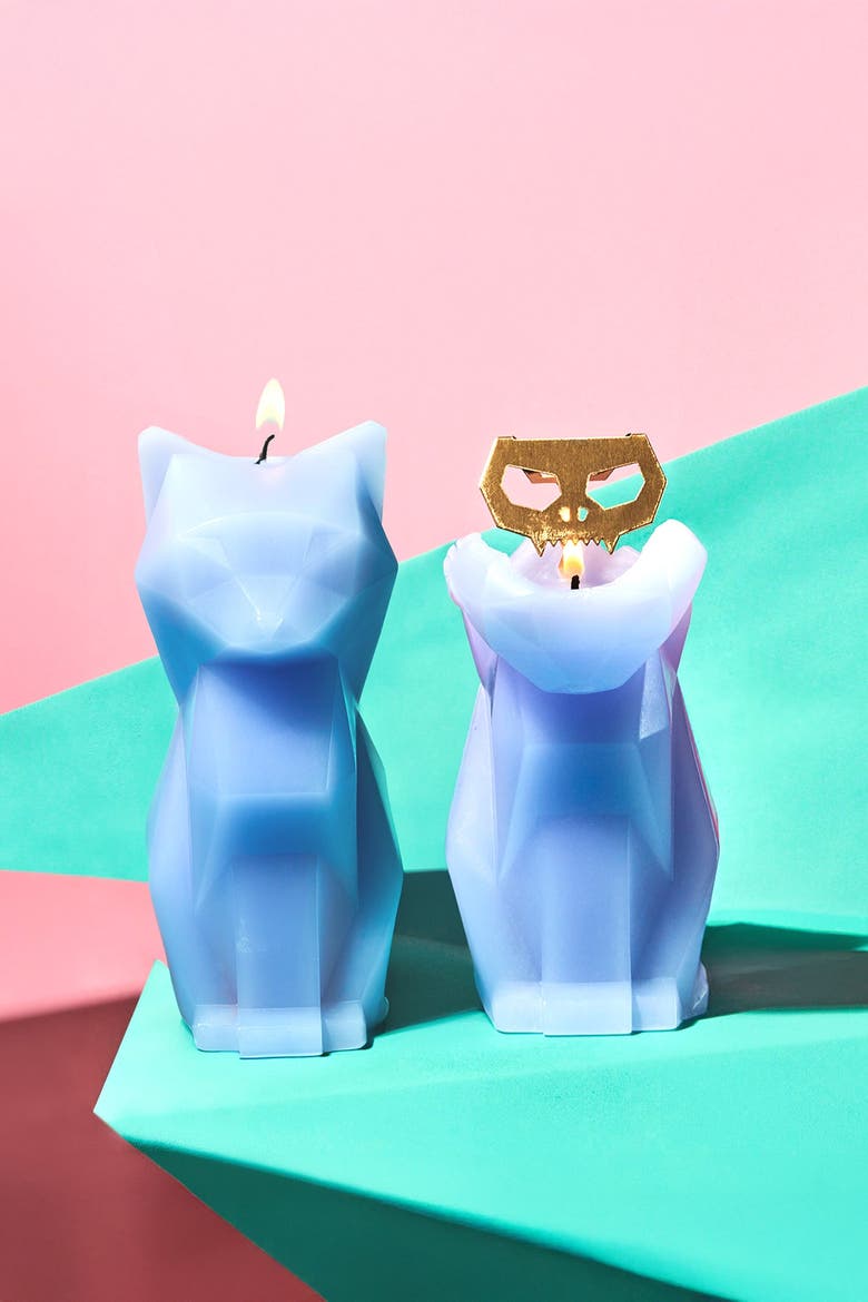 PyroPet Kisa Cat Candle, Alternate, color, Lavender