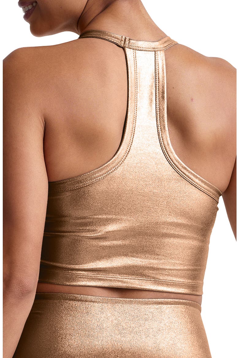 On the Up Crop Tank, Alternate, color, LIQUID FOIL COPPER MULTI