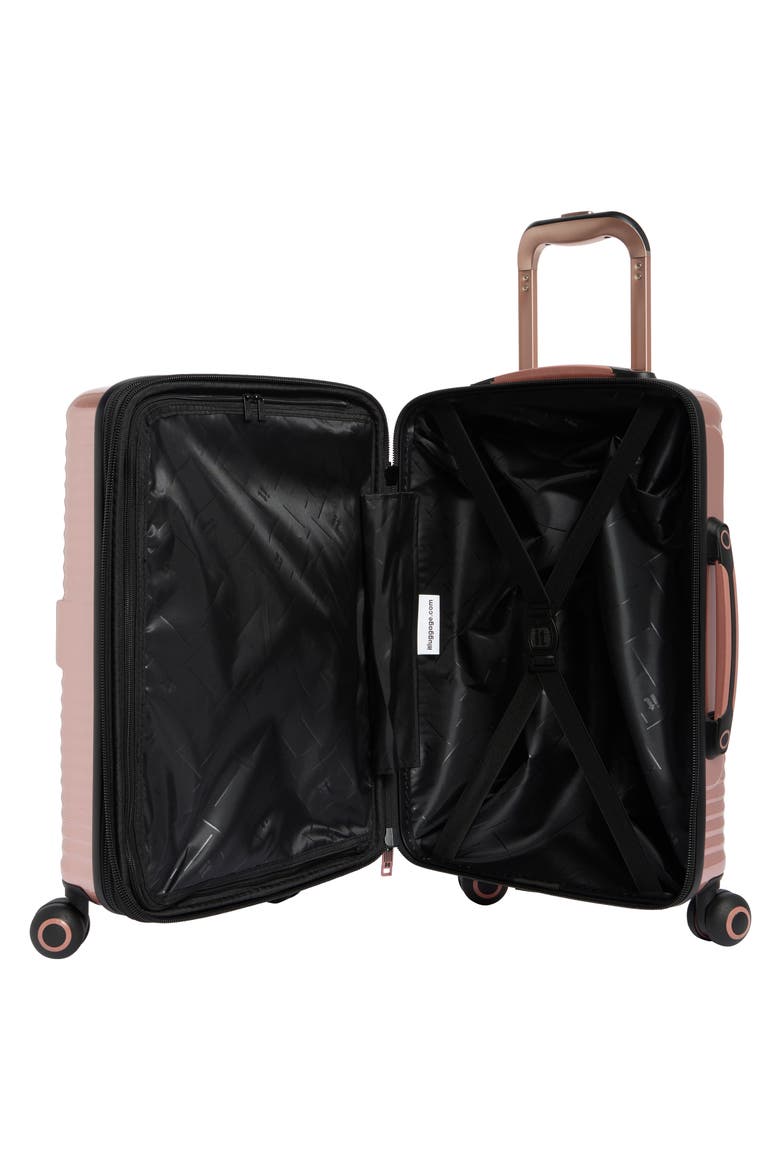 Helixian 21 Inch Hardside Spinner Carry On Suitcase, Alternate, color, METALLIC ROSE GOLD