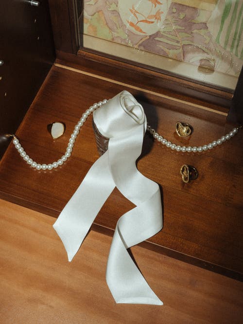 Lost Pattern Nyc "la Collectionneuse" Silk Ribbon Scarf In Gray