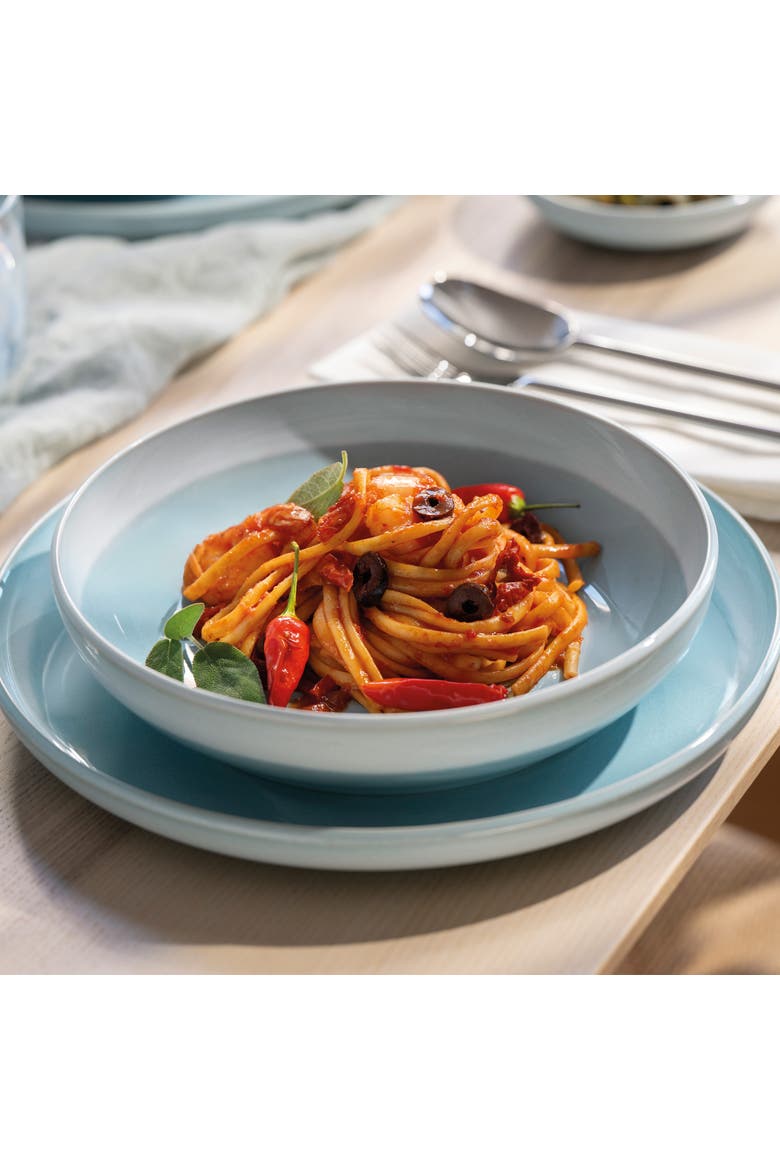 Perlemor Aqua Pasta Bowl, Alternate, color, Blue Green