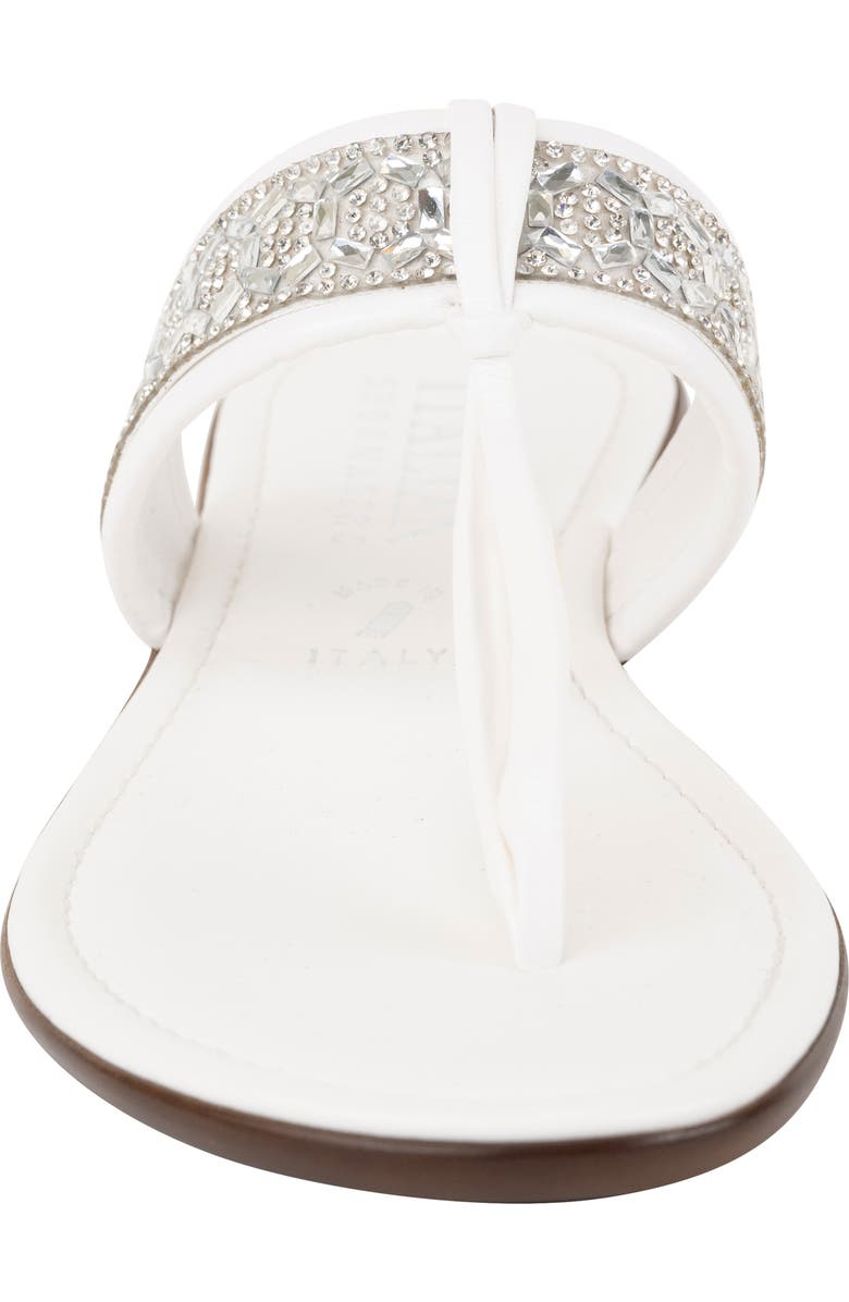 ITALIAN SHOEMAKERS Udella Flip Flop, Alternate, color, White