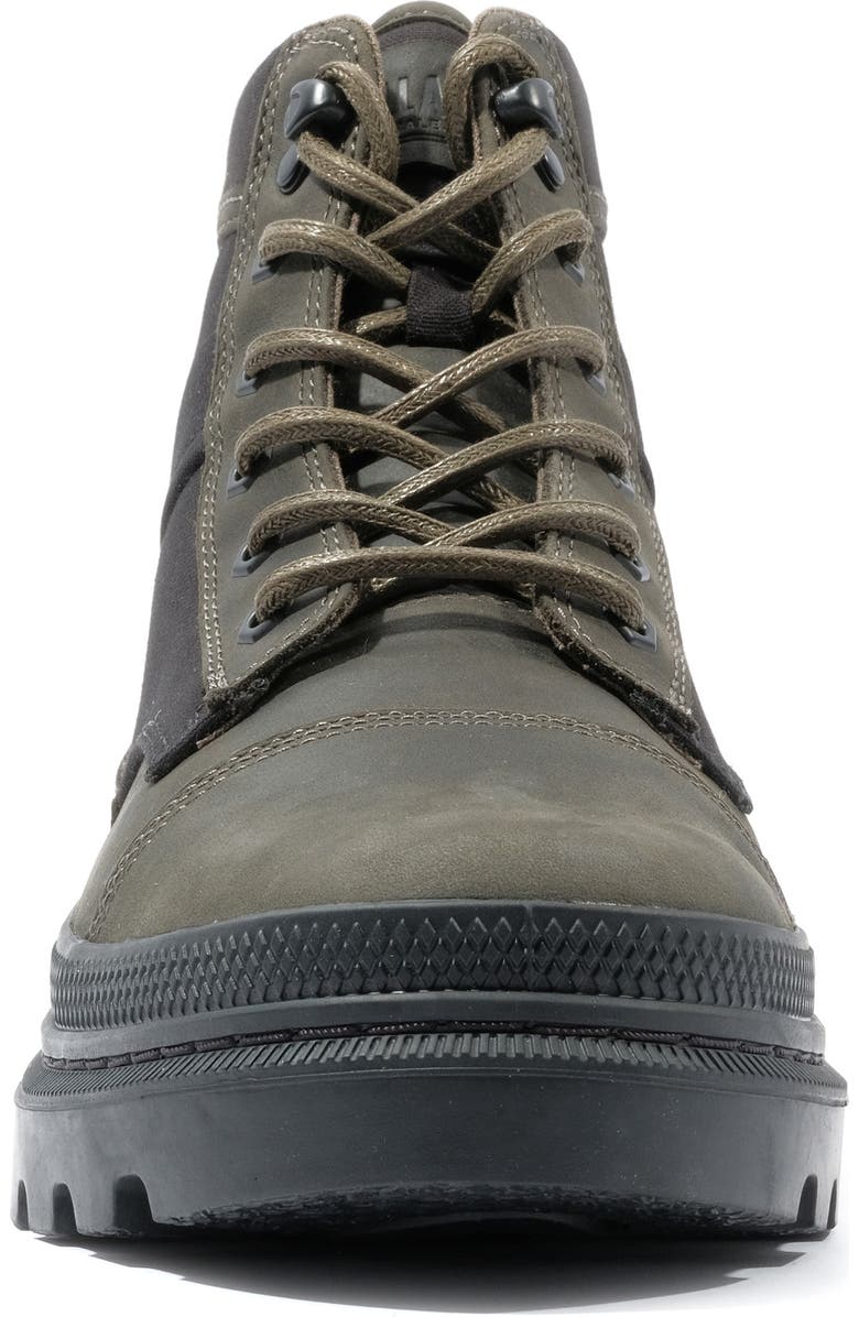Palladium Pallatrooper Rough Boot, Alternate, color, Black/ Olive Night