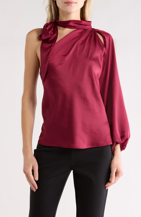 One-Shoulder Tie Top
