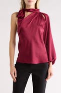 Renee C One-Shoulder Tie Top