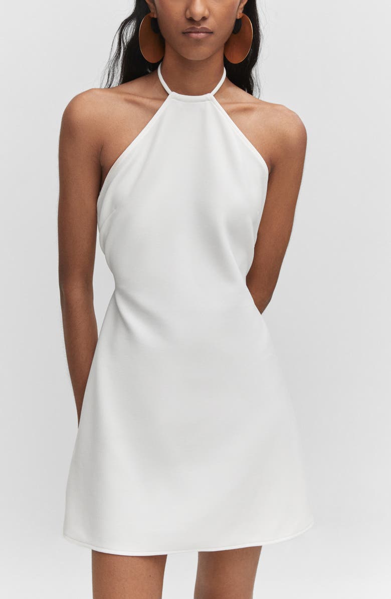 MANGO Halter Minidress, Alternate, color, 