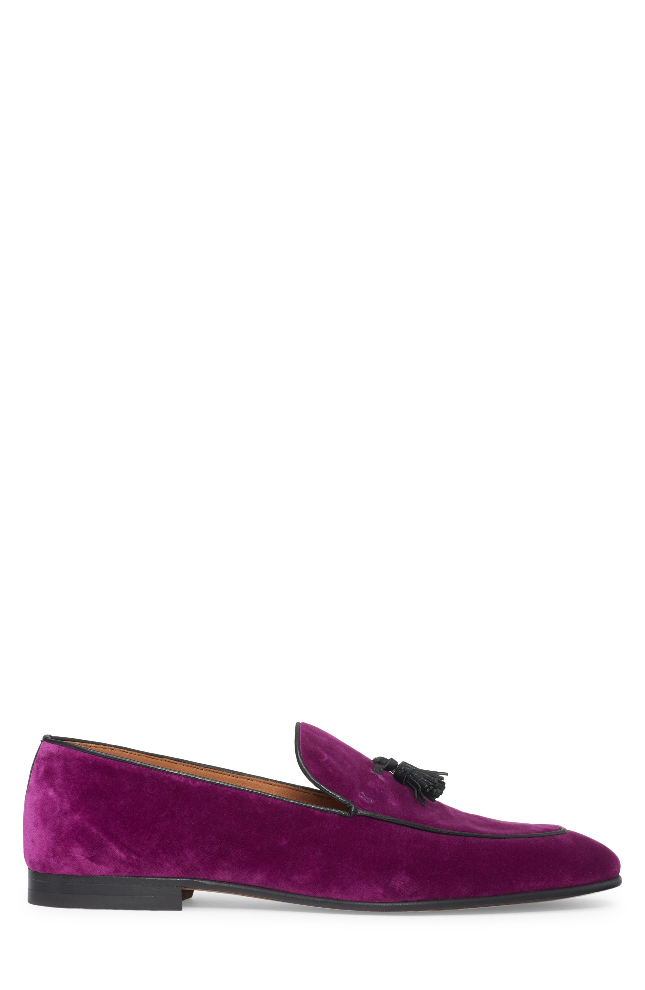 TOM FORD Nicolas Velvet Smoking Slipper, Alternate, color, 