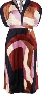 City Chic Henley Pleated Maxi Dress