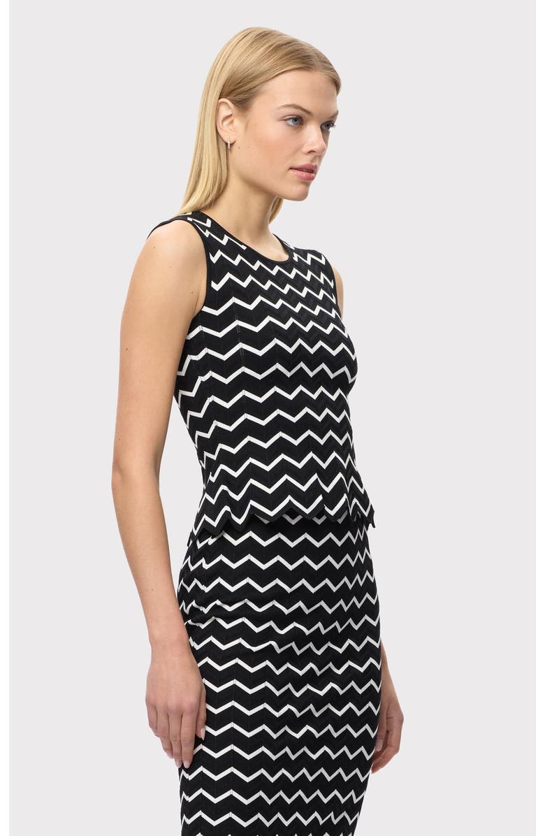 Herve Leger The Giana Top, Alternate, color, Alabaster Black