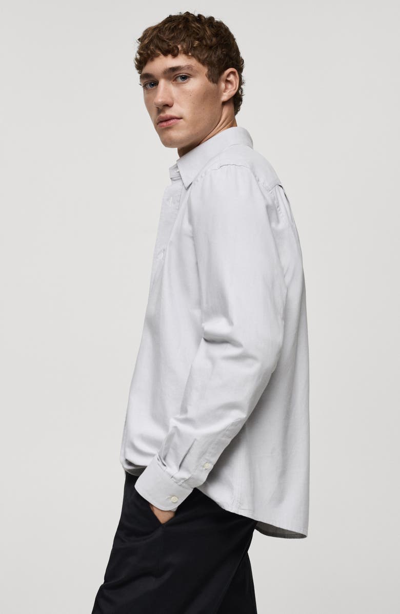 MANGO Regular Fit Cotton Oxford Button-Up Shirt, Alternate, color,