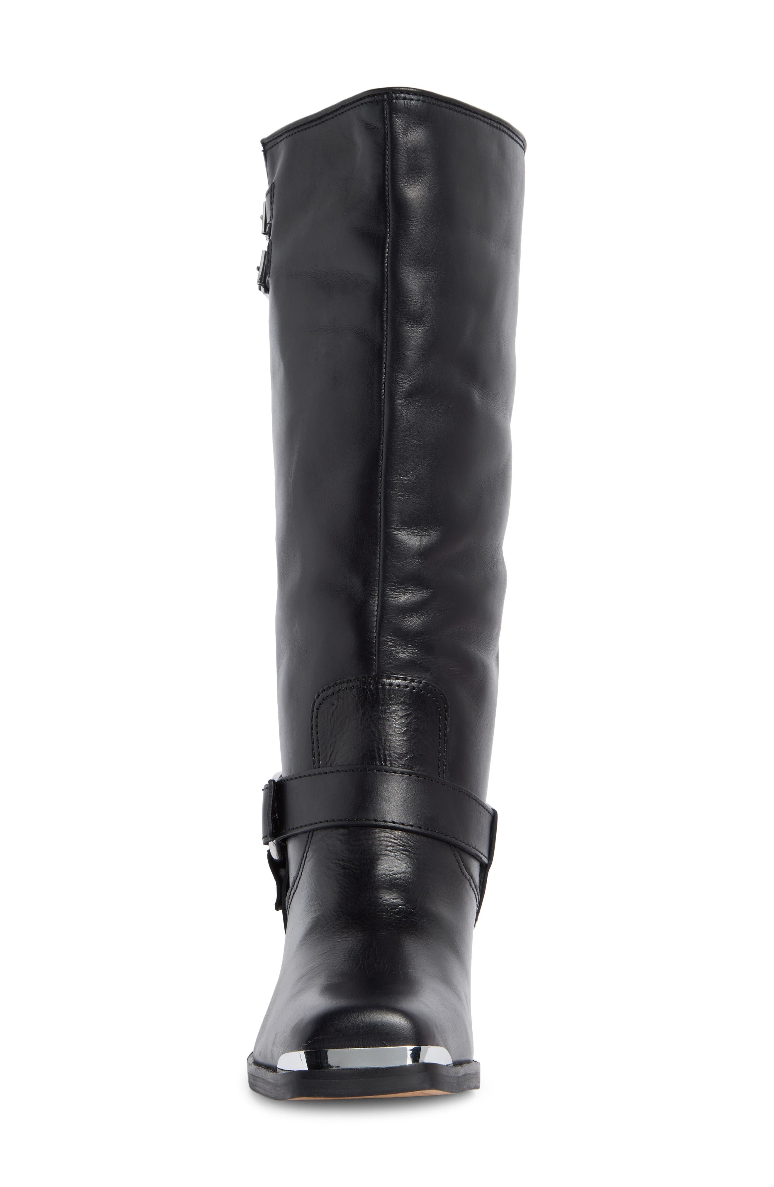 Dolce Vita Evi Leather Moto Boot, Alternate, color, 