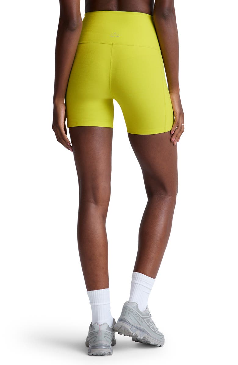 Beyond Yoga Space Dye Keep Pace Bike Shorts, Alternate, color, Citrus Pop Heather