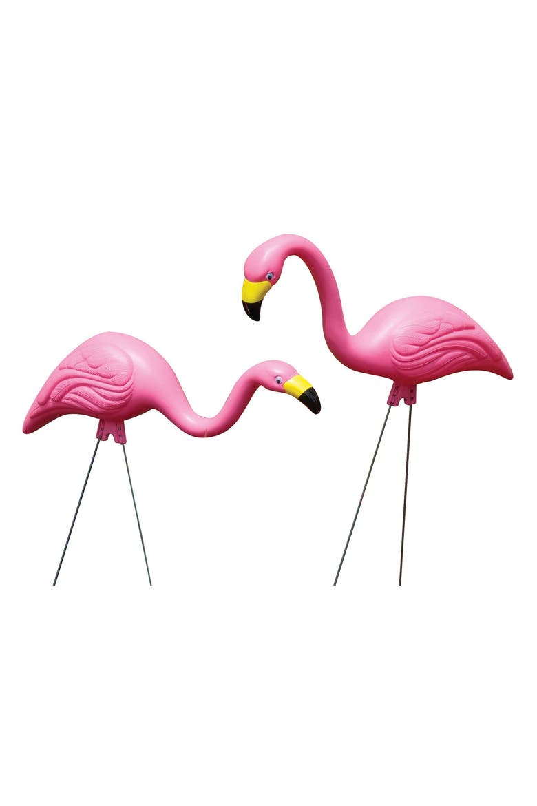 Pink Flamingo 25 Inch Garden Yard Stakes, Yard Decor, Main, color, Pink