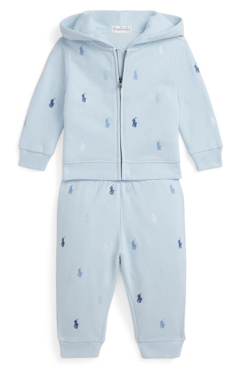 Magic Allover Embroidered Fleece Hoodie & Pants Set (Baby)