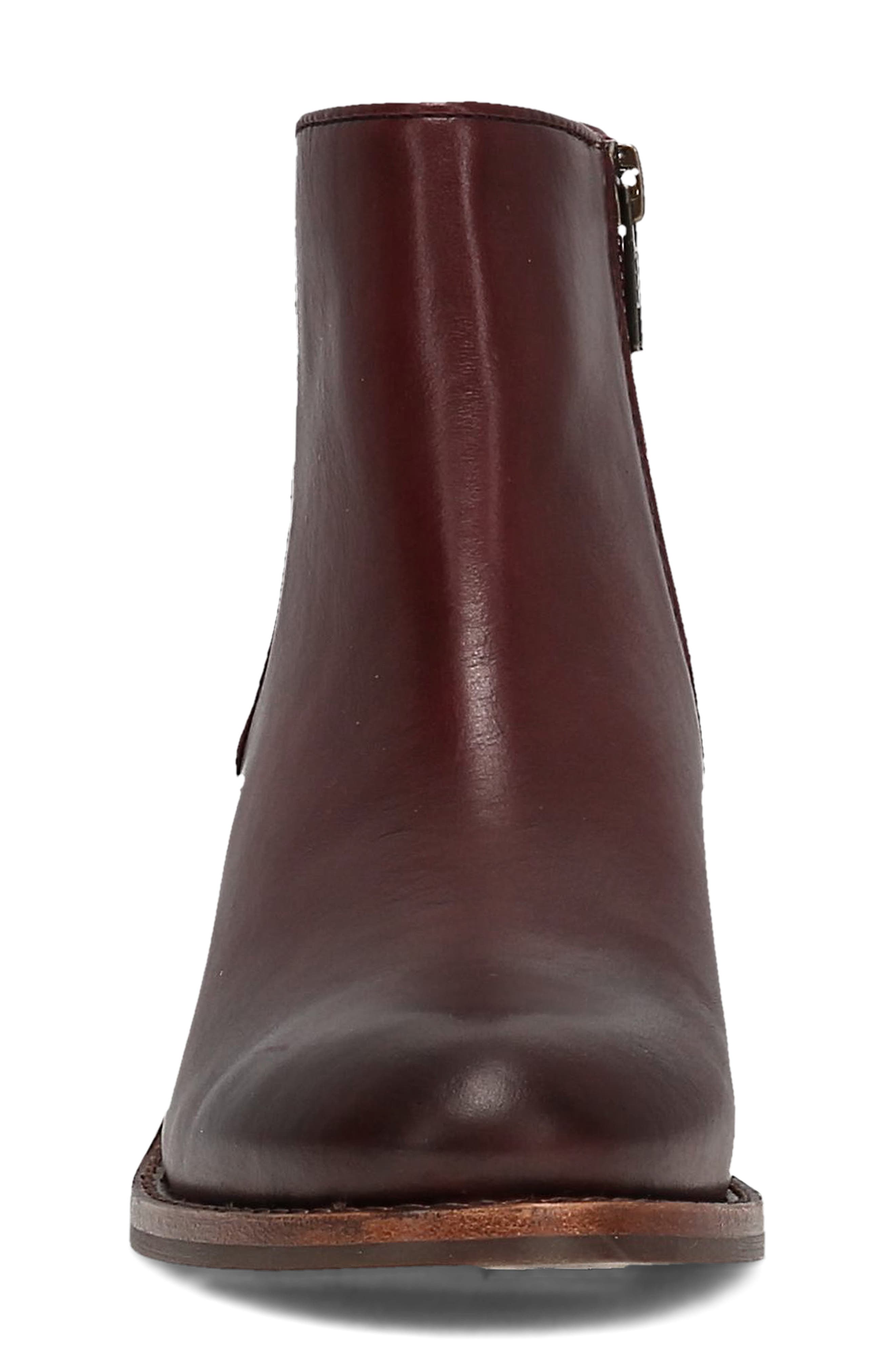 Carson 2 Piping Bootie, Alternate, color, MERLOT
