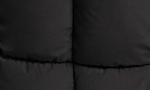 Dkny Box Quilted Longline Puffer Coat In Black