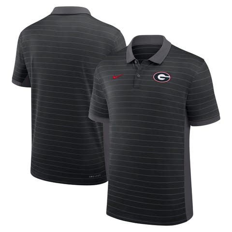 Men's Nike Black Georgia Bulldogs 2025 Early Season Coaches Sideline Victory Stripe Performance Polo