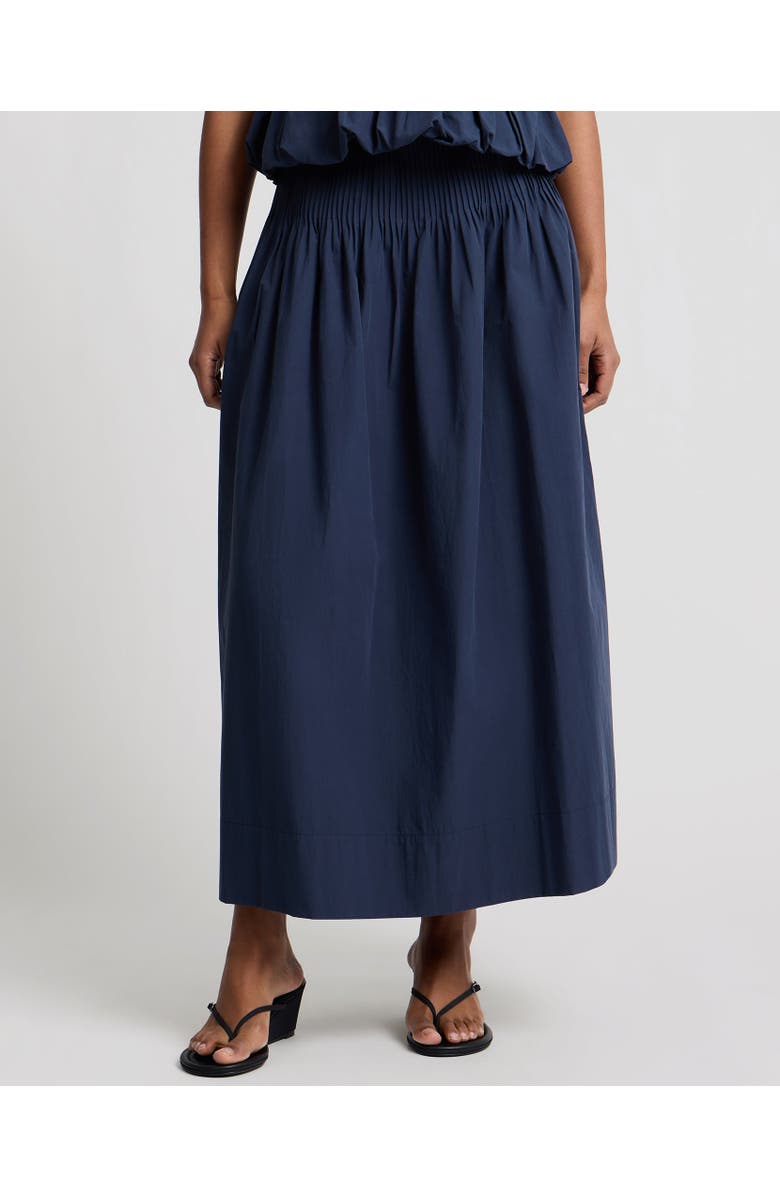 Onia Full Pintuck Skirt, Main, color, Noir Navy