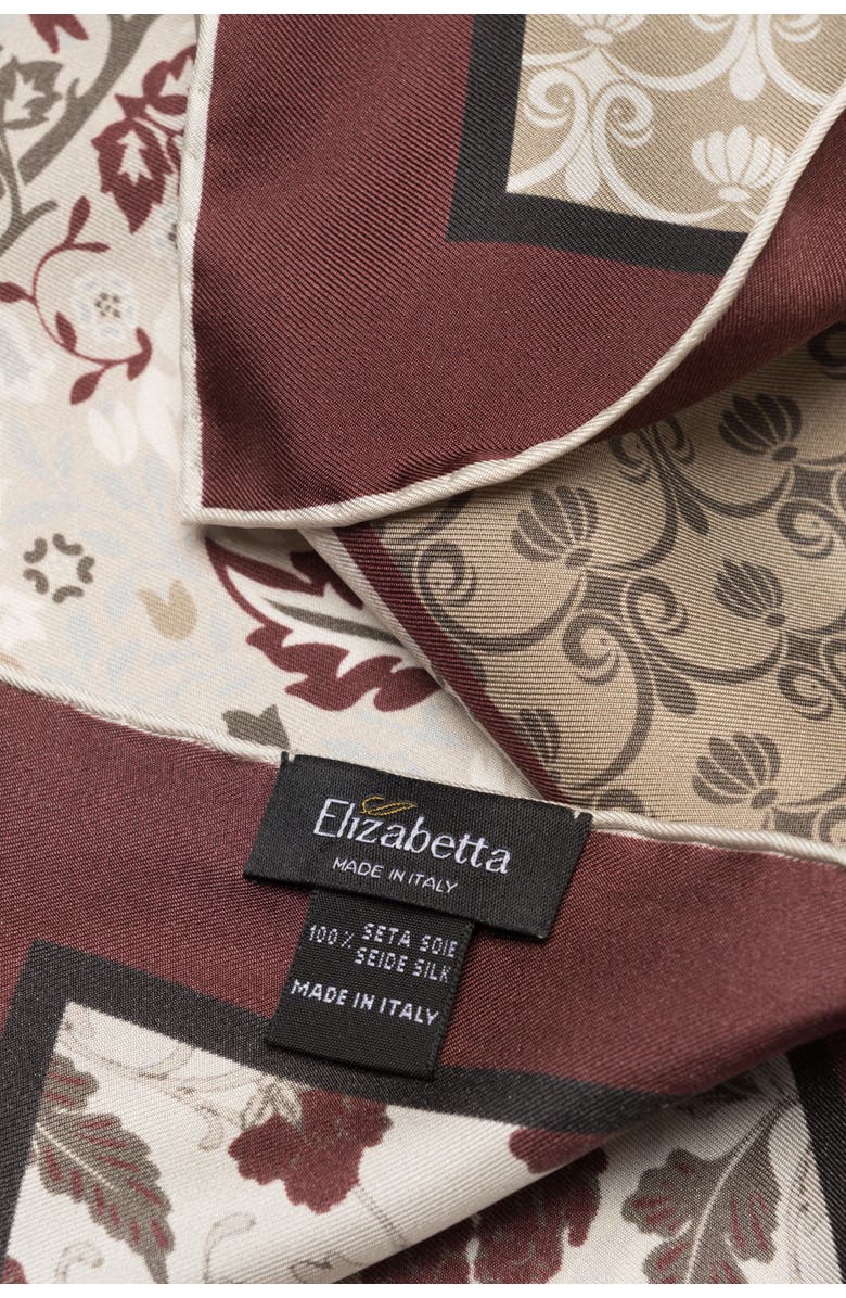 Elizabetta Napoli - Hand Rolled Silk Neckerchief for Men, Alternate, color, Maroon