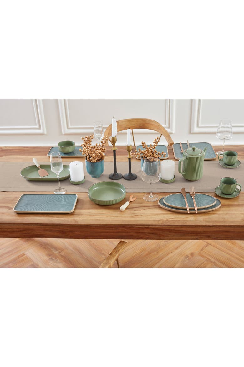 Linen Table Runner - Medium Weight Hemstitch, Alternate, color, Natural