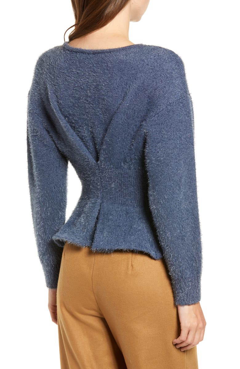 CHRISELLE LIM COLLECTION Chriselle Lim Erin Eyelash Sweater, Alternate, color,