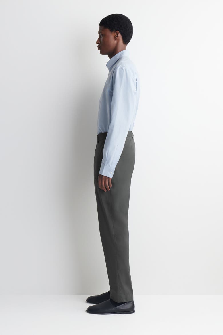 Cotton Slim-fit Pants, Alternate, color, DARK GRAY