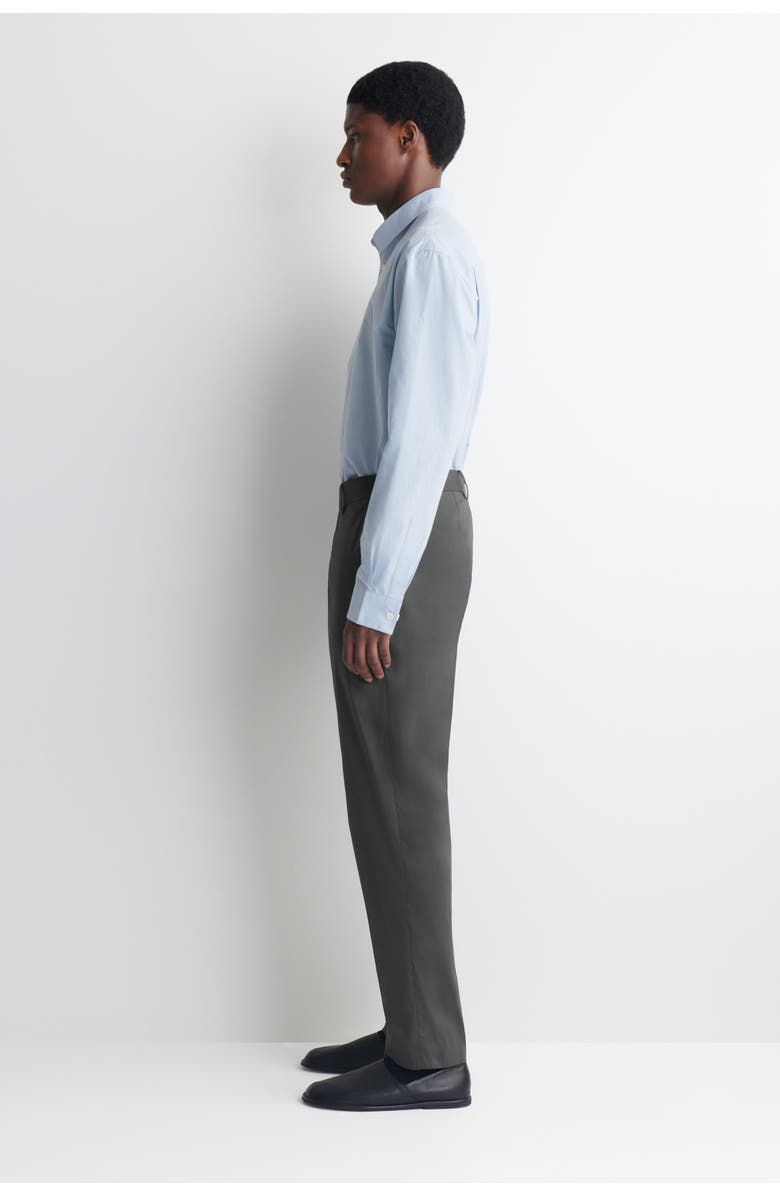 COS Cotton Slim-fit Trousers, Alternate, color, Dark Gray